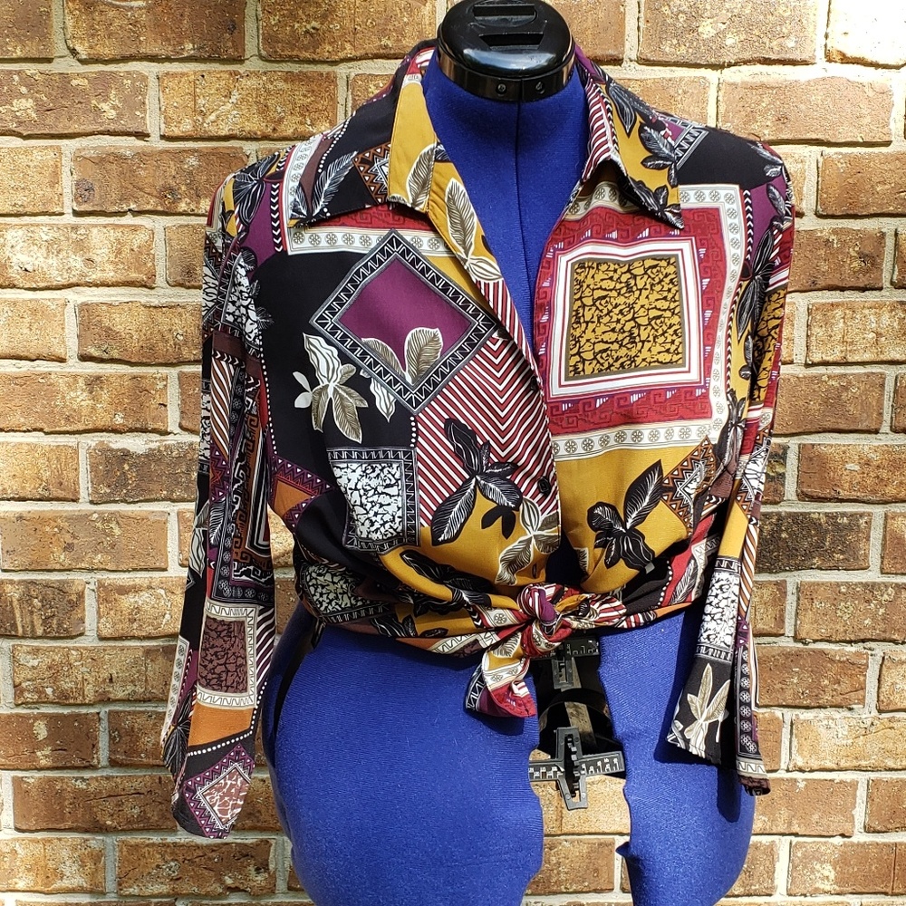 Gorgeous AF Printed Top- XL